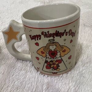 1998 J.l.l. Happy Valentine’s Day star vintage Angel Doll coffee mug 9 oz